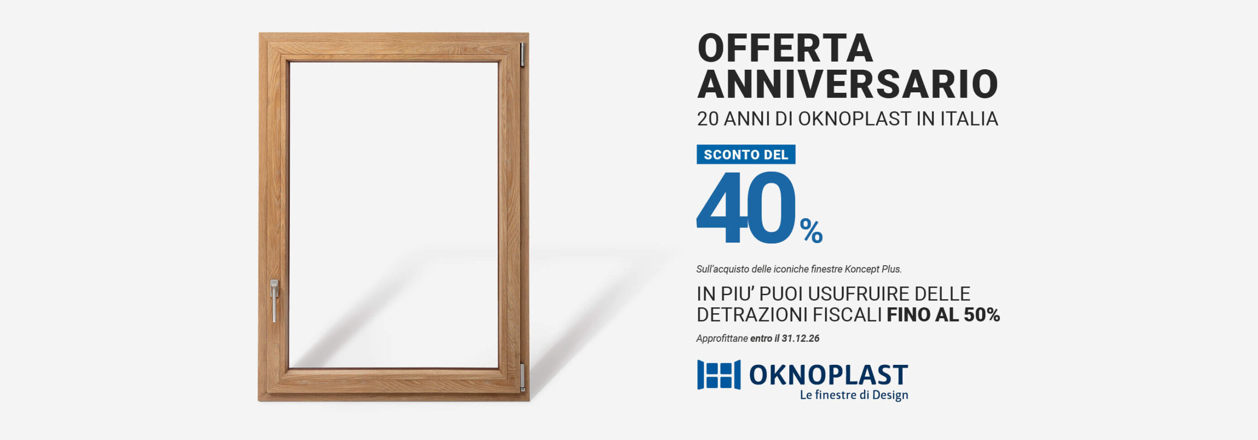 Offerta anniversario Oknoplast